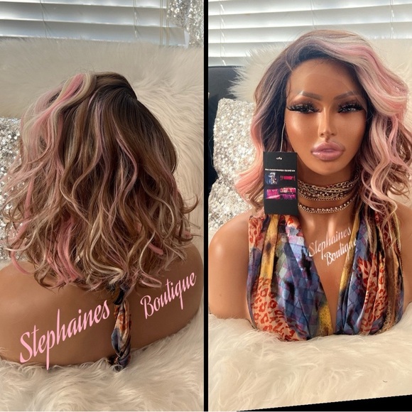Human Hair Blended Lace Front Wig